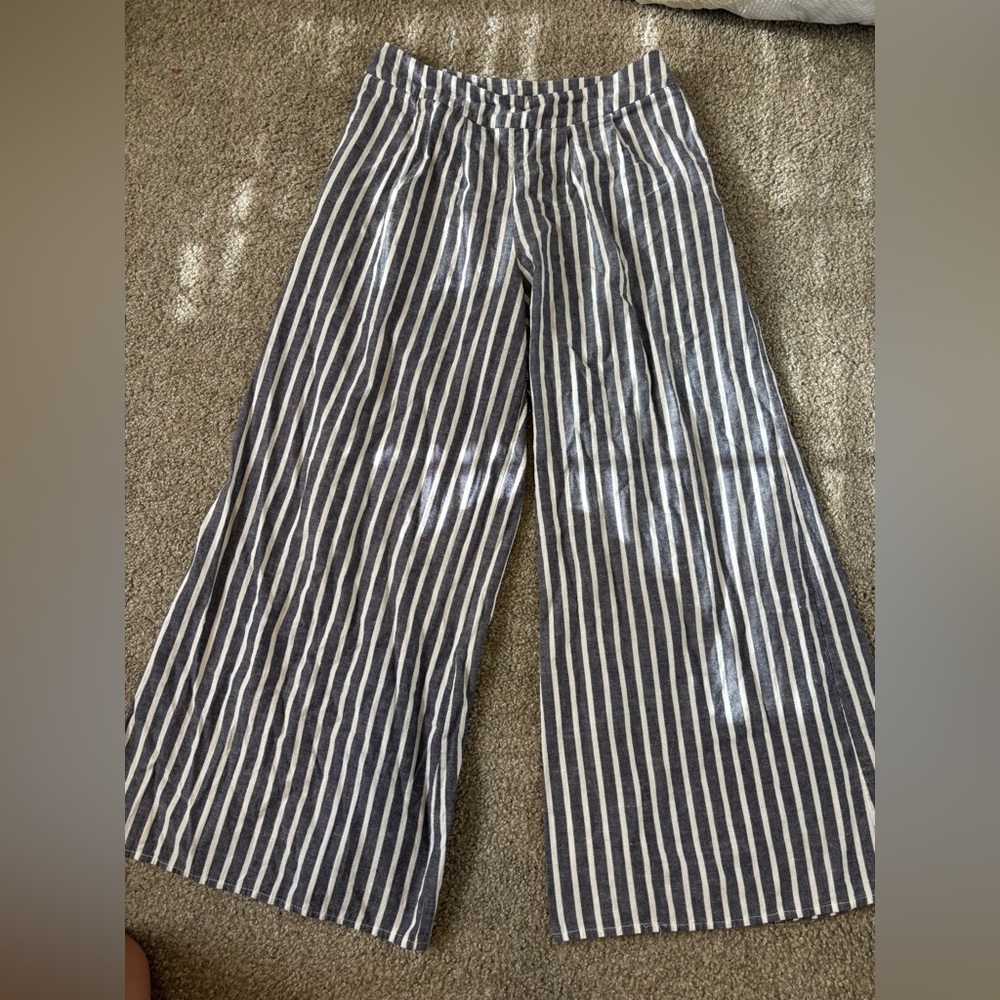 Free People Striped Palazzo Pants
